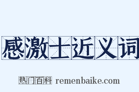 感激士近义词是什么意思的图片